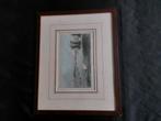 Antieke.gravure haven rotterdam 22  14 cm, Antiek en Kunst, Kunst | Etsen en Gravures, Ophalen