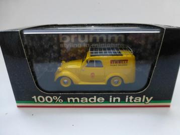Brumm R492 Fiat 500 B Furgocino Pirelli Filiale di Bologna  beschikbaar voor biedingen