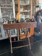 MOOIE OUDE HOUTEN BUTLER TRAY MET GROOT BLAD, Ophalen