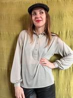 Vintage top/blouse - beige - 36/S/small, Kleding | Dames, Hgv, Beige, Ophalen of Verzenden, Maat 36 (S)