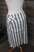 Wikkelrok beige/ blauw Erny van Reymersdal mt 38 Vaste OPR, Kleding | Dames, Rokken, Maat 38/40 (M), Blauw, Erny van Reymersdal