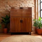 Vintage kast / secretaire / barkast PASTOE Made to Measure, Ophalen, 25 tot 50 cm, Minder dan 150 cm