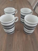 4 Riviera Maison bekers/mokken, Huis en Inrichting, Keuken | Servies, Ophalen, Zo goed als nieuw, Overige stijlen, Kop(pen) en/of Schotel(s)