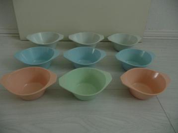 9 vintage  SCHALEN / KOMMEN van  Zwitserse ORNAMIN SWISS  beschikbaar voor biedingen