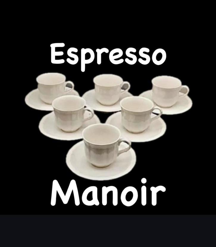 Villeroy & Boch Manoir Vitro 6.Espresso.Kop+Schotels.LAATSTE, Huis en Inrichting, Keuken | Servies, Zo goed als nieuw, Kop(pen) en/of Schotel(s)