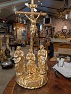Antieke houten heilige beelden groep €120. 55 cm hoog, Antiek en Kunst, Antiek | Religie, Ophalen