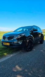 Kia Sportage 2.0 Cvvt 2WD 2010 PRIJS €6300,-, Auto's, 74 €/maand, Zwart, 4 cilinders, Leder en Stof