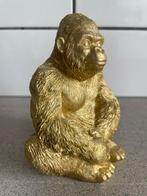 Prachtige gouden gorilla aap goud, Verzamelen, Beelden en Beeldjes, Ophalen of Verzenden, Zo goed als nieuw, Dier