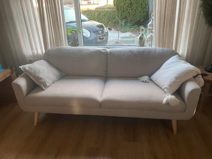 Beige 3-zitsbank Lilly Leen Bakker, Huis en Inrichting, Banken | Bankstellen, Zo goed als nieuw, 75 tot 100 cm, Ophalen