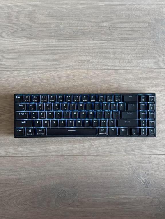 Royal Kludge RK71 keyboard - Bluetooth + USB, Computers en Software, Toetsenborden, Zo goed als nieuw, Qwerty, Draadloos, Gaming toetsenbord