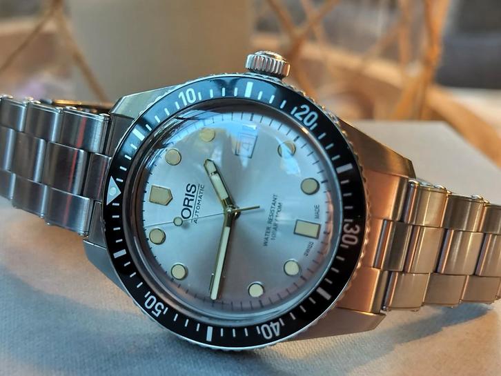 Prachtig Oris Sixty-Five Diver Automatic horloge Full-set, Sieraden, Tassen en Uiterlijk, Horloges | Dames, Zo goed als nieuw