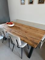 Leen Bakker Houston Eettafel - 180x90 cm, Huis en Inrichting, Tafels | Eettafels, Ophalen, Gebruikt, Eikenhout, 50 tot 100 cm