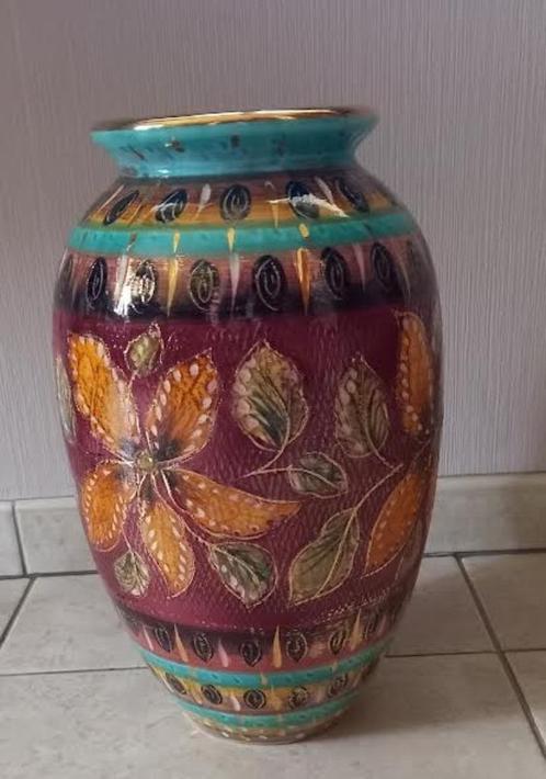 grote vaas 39 cm hoog, Huis en Inrichting, Woonaccessoires | Vazen, Zo goed als nieuw, Overige kleuren, Minder dan 50 cm, Aardewerk of Porselein