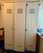 Houten Lockerkast - 3 Deurs (basic label), Huis en Inrichting, Ophalen, Gebruikt, Wood, basic label