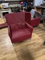 Leren fauteuils L,Ancora, Huis en Inrichting, Fauteuils, Ophalen, Zo goed als nieuw, 50 tot 75 cm, Leer