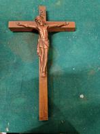 kruisbeeld met messing jezus, Verzamelen, Ophalen of Verzenden