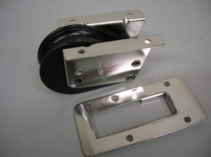 Staand doorvoerblok, enkelschijfs, naaldlagers, 12 mm, Watersport en Boten, Accessoires en Onderhoud, Nieuw, Lijn of Blok, Ophalen of Verzenden