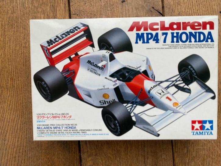 McLaren MP 4/7 Honda Ayrton Senna Gerard Berger, Hobby en Vrije tijd, Modelbouw | Auto's en Voertuigen, Nieuw, Auto, Groter dan 1:32