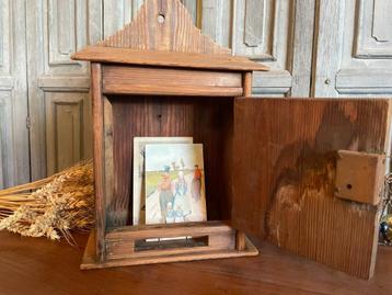 Houten Brievenbus Sleutelkastje Hangkastje Postkastje  beschikbaar voor biedingen