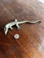 Vintage messing hagedis / gekko – decoratief object, Antiek en Kunst, Antiek | Koper en Brons, Ophalen of Verzenden