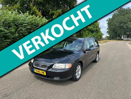 Volvo V70 2.4 Momentum LEDER/STOELVERW/NIEUWE APK/MOOIE AUTO, Auto's, Volvo, Bedrijf, Te koop, V70, ABS, Airbags, Airconditioning