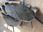 Eettafel en stoelen set, Huis en Inrichting, Ophalen, Gebruikt, 100 tot 150 cm, 200 cm of meer