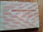 Honda GL 1000. Owners manual., Ophalen of Verzenden, Honda