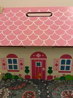 Bigjigs Houten Villa poppenhuis, Ophalen of Verzenden, Zo goed als nieuw, Overige typen