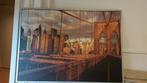 Wandposter Brooklyn Bridge New York 140cm x 100cm, Huis en Inrichting, Woonaccessoires | Wanddecoraties, Ophalen, Gebruikt