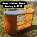 Vintage Art Deco trolley drankenkast theekast dressior kast, Ophalen, Serveerwagen Louis van Teeffelen theekastje, Minder dan 100 cm