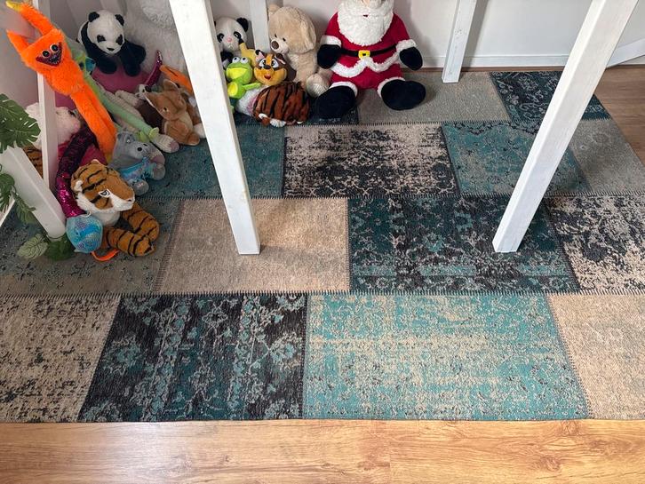 Mooi Vloerkleed - Patchwork Stijl, Huis en Inrichting, Stoffering | Tapijten en Kleden, Gebruikt, 100 tot 150 cm, 150 tot 200 cm