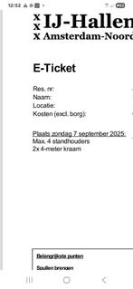 IJHallen 2 kramen op zondag 7 september, Drie personen of meer, September