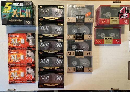 Maxell XLII/SXII gesealde cassettebandjes te koop!, Cd's en Dvd's, Cassettebandjes, Nieuw in verpakking, Onbespeeld, Overige genres
