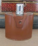 Zakfles - in foudraal van rundleder, Ophalen of Verzenden