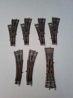 Fleischmann H0 diverse handwissels en een kruising, Gelijkstroom, Fleischmann, Rails, Ophalen of Verzenden