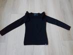Zwart shirt longsleeve Nik&Nik draagmaat 134-140, Meisje, Nik&Nik, Ophalen of Verzenden, Zo goed als nieuw