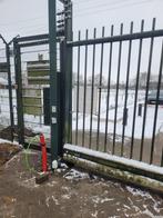 Elektrisch schuifhek - Beveilig uw terrein!, Tuin en Terras, Met poort, Gebruikt, IJzer, Spijlenhekwerk