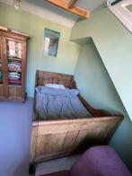 Prachtig antiek kinderbed (hout), Kinderen en Baby's, Kinderkamer | Bedden, Ophalen, Lattenbodem, 180 cm of meer, 100 cm of meer