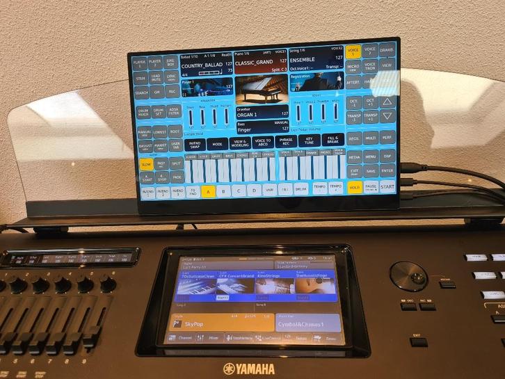 Yamaha Genos + Ketron Event EVM Module, Muziek en Instrumenten, Keyboards, Gebruikt, 76 toetsen, Yamaha, Aanslaggevoelig, Midi-aansluiting