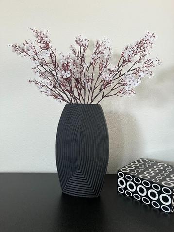 Light & Living vaas Matancita Line metaal mat zwart Nieuw! beschikbaar voor biedingen