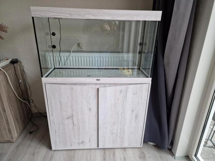 Aquarium Aquatlantis + kast + lamp – in topstaat!, Dieren en Toebehoren, Vissen | Aquaria en Toebehoren, Zo goed als nieuw, Leeg aquarium