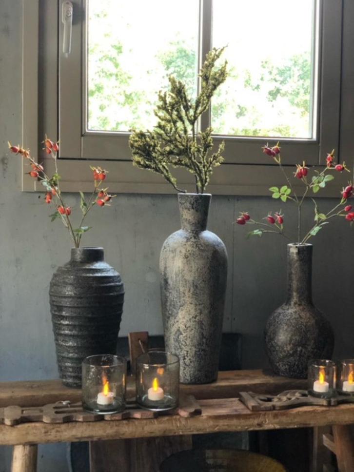 NIEUW BINNEN SILKA prachtige rozenbottel takken oranje, Huis en Inrichting, Woonaccessoires | Kunstplanten en Kunstbloemen, Nieuw