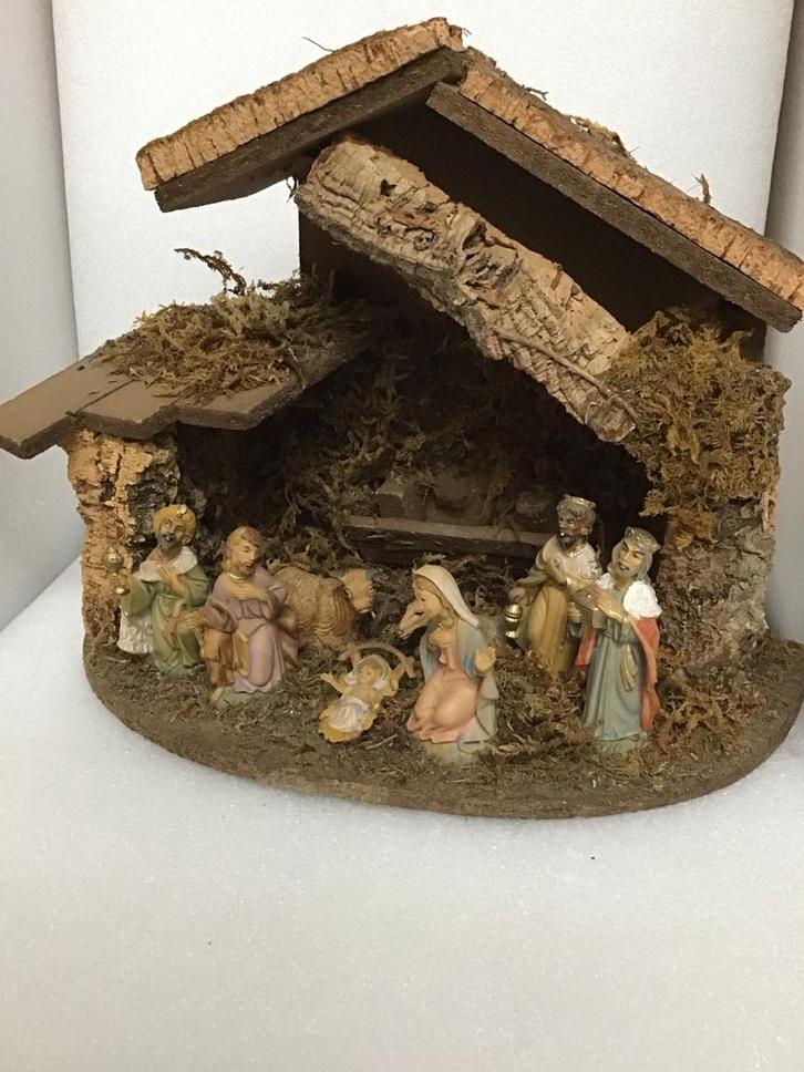 Kerststal met Figuren, Diversen, Kerst, Zo goed als nieuw, Ophalen of Verzenden