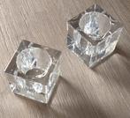 votives kubusvorm Orrefors glas, volgnr 69, Huis en Inrichting, Overige materialen, Overige kleuren, Nieuw, Ophalen of Verzenden