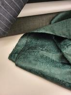 Dennengroen jacquard Paisley voering, Hobby en Vrije tijd, Stoffen en Lappen, 120 cm of meer, Ophalen of Verzenden, Nieuw, 200 cm of meer