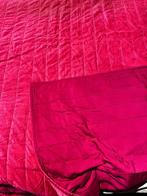 Prachtig fuchsia roze quilt sprei 260x175cm, Gebruikt, Overige typen, Tweepersoons, Ophalen of Verzenden
