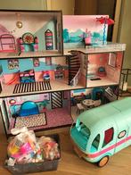 Lol huis poppenhuis, camper, poppetjes en accessoires, Kinderen en Baby's, Speelgoed | Poppenhuizen, Poppenhuis, Zo goed als nieuw