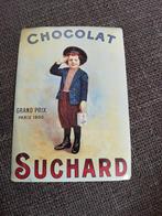 Chocolat suchard metalen ansichtkaart reclame bordje 20 x15, Ophalen of Verzenden, Nieuw, Reclamebord