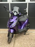 Piaggio Zip Brom 80cc 4t2v Candy Paars Uniek Full Option, Fietsen en Brommers, Scooters | Piaggio, Ophalen, Maximaal 45 km/u, Zip