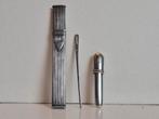 Zilveren naaldkokers met zilveren naald, Antiek en Kunst, Antiek | Goud en Zilver, Ophalen of Verzenden, Zilver